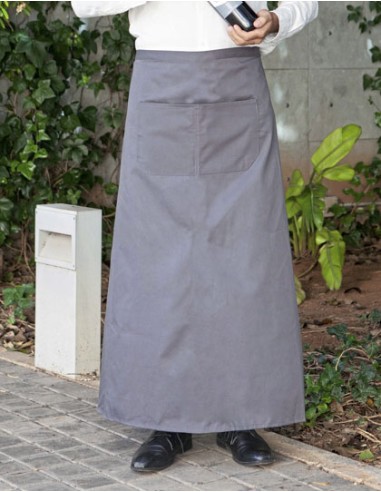 LIN-FS100100Z-Bistro Apron With Front Pocket